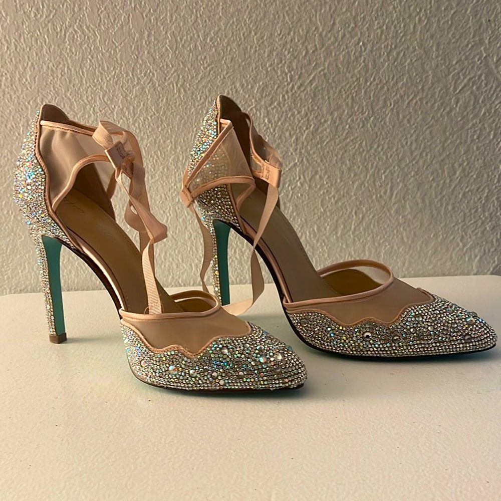 Brand New Betsy Johnson heels only wore to try them on .